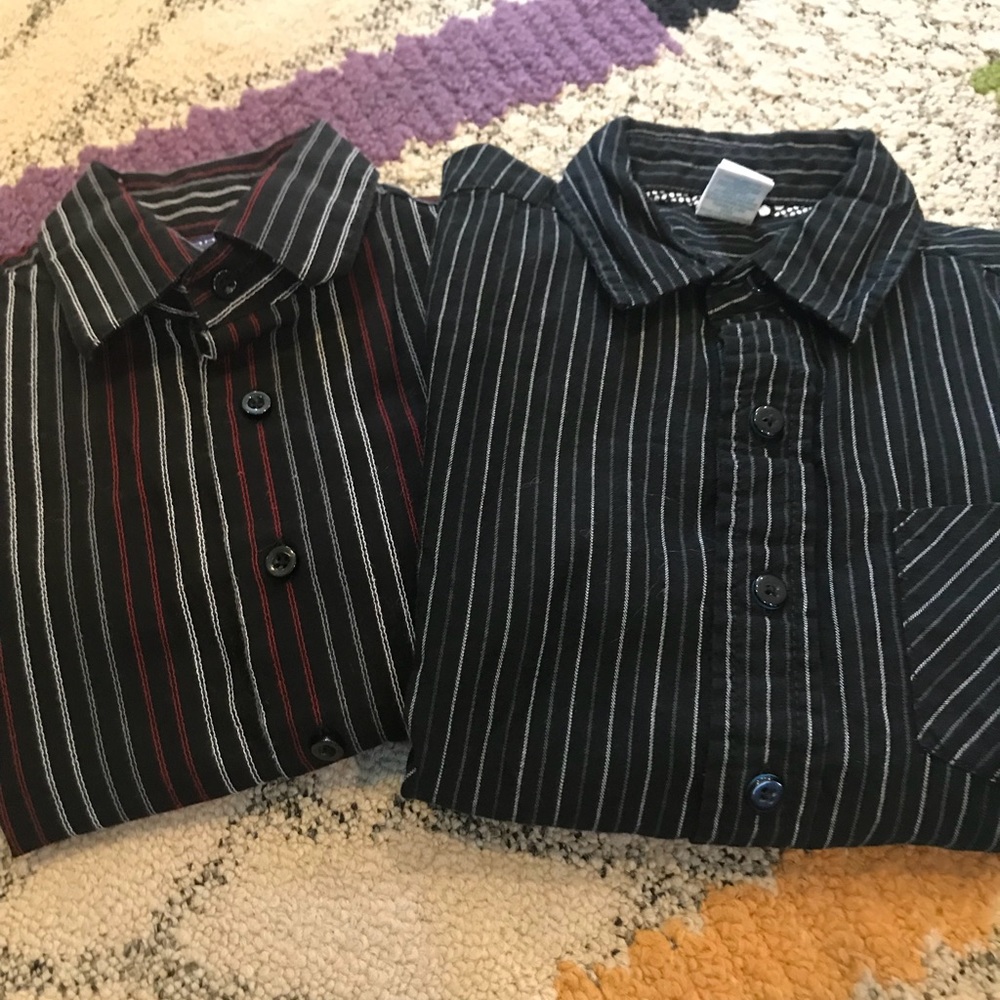 2 boys button down shirts